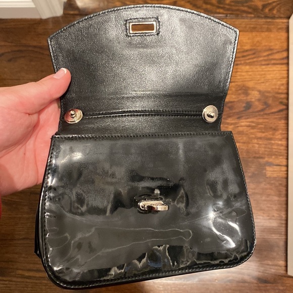 COPY - Authentic vintage Ferragamo evening bag, black patent shoulder or cross … - Picture 4 of 10